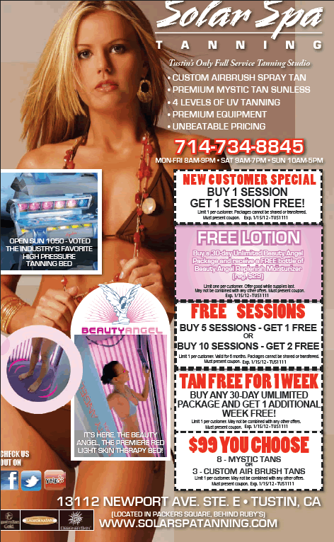 Solar Spa Tanning Specials